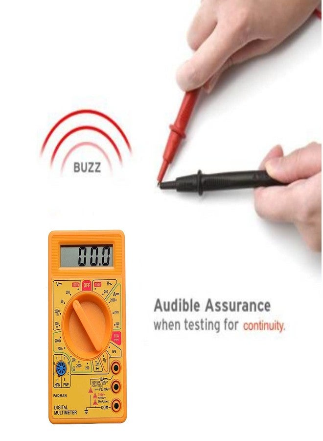 FADMAN FD-8 DIGITAL MULTIMETER YELLOW - Image 2